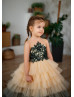 Elegant Beaded Lace Tulle Flower Girl Dress